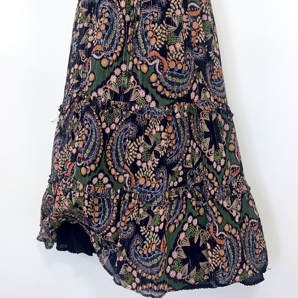 Anthropologie Dress “Elmira" Paisley Ruffle Maxi NWOT Sz 4 - Picture 5 of 8